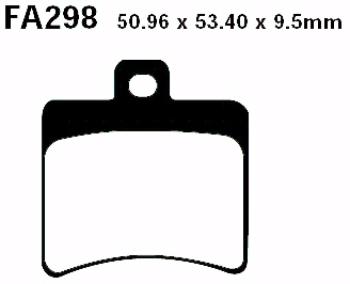 Preview: Bremsbelag - Satz Blackstuff (organisch) (EBC), FA298