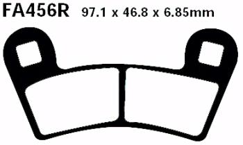 Preview: Bremsbelag - Satz Sintermetall Goldstuff (EBC), FA456R