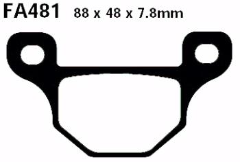 Bremsbelag - Satz Blackstuff (organisch) (EBC), FA481