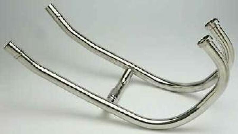 Downpipes, stainless steel for GPZ 500 S, 87-04
