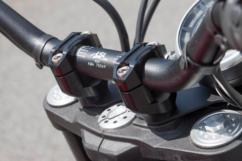 Klemmbock-kit Ducati Scrambler 15, silberne Klemmböcke