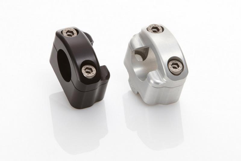 Klemmböcke Ø22,2/Ø28,6, silber, +25mm Anhebung