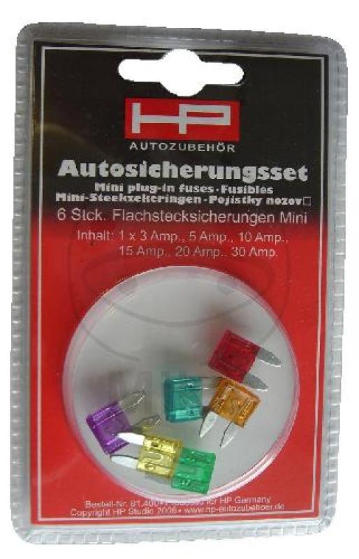 Mini Sicherung, Sortiment, Mini-Flachstecksicherung