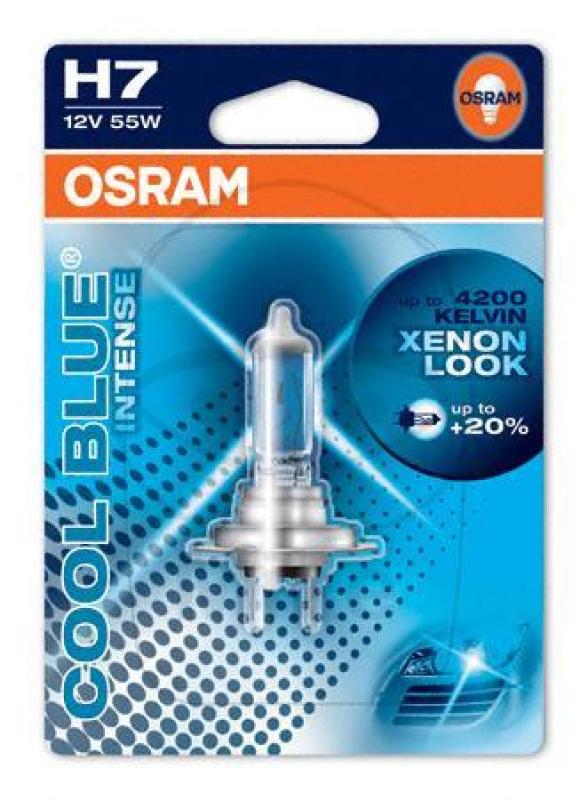 Glühlampe, H7 12V55W 1er Blister, Cool Blue Intense