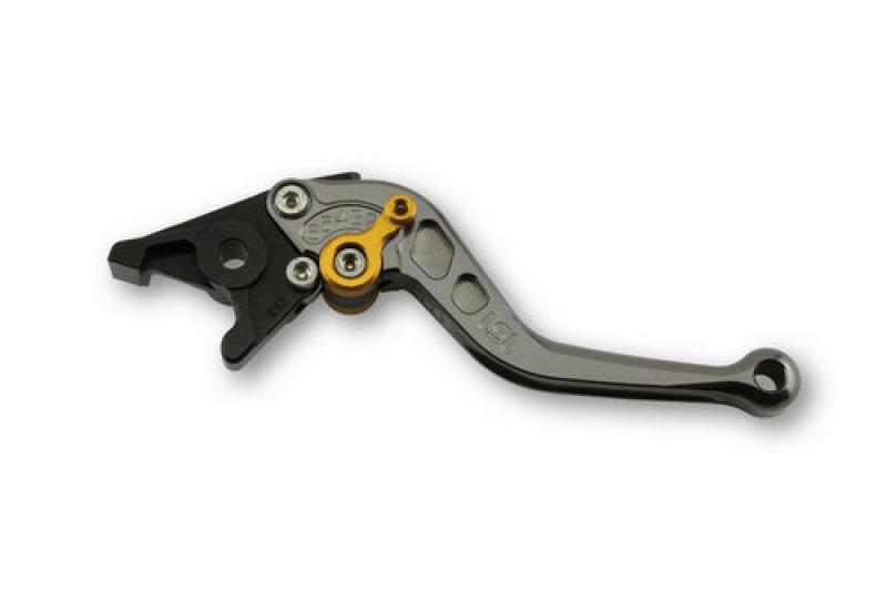 Clutch lever L38, short, anthracite/gold