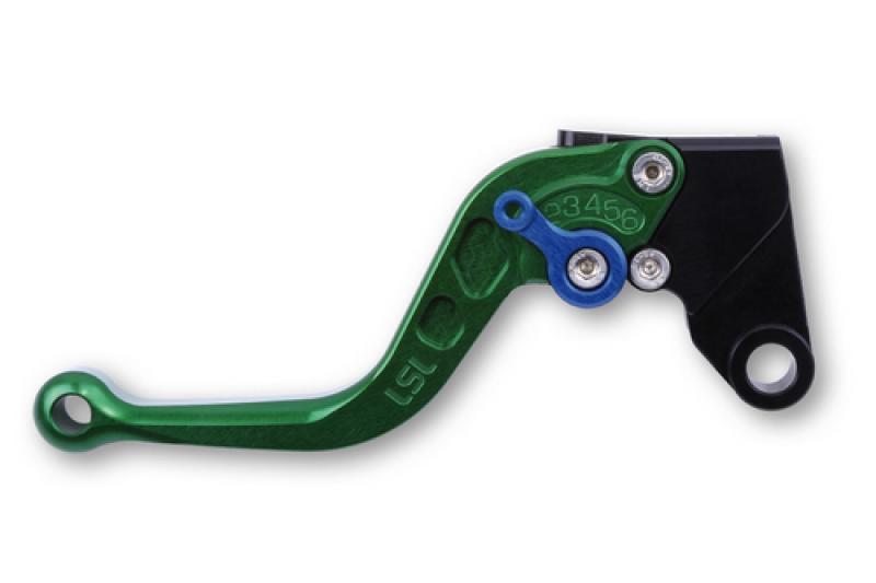 Brake lever R21, short, green/blue