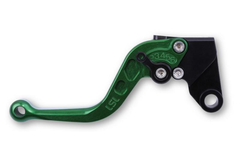 Brake lever R32, short, green/black
