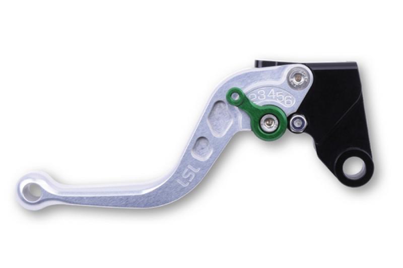 Clutch lever L06, short, silver/green