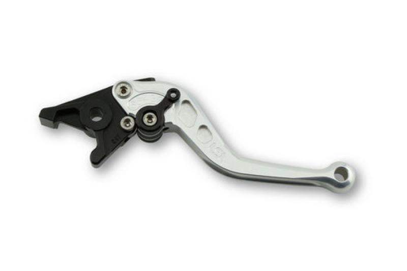 Brake lever R38R, short, silver/black