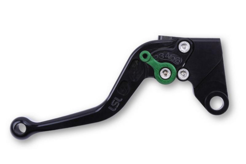 Clutch lever L03, short, black/green