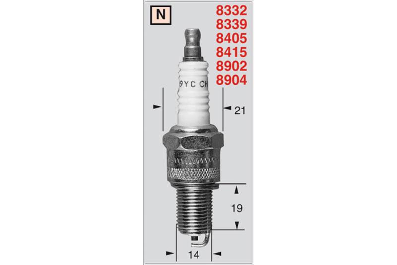 Spark plug RN9YCC/OE004