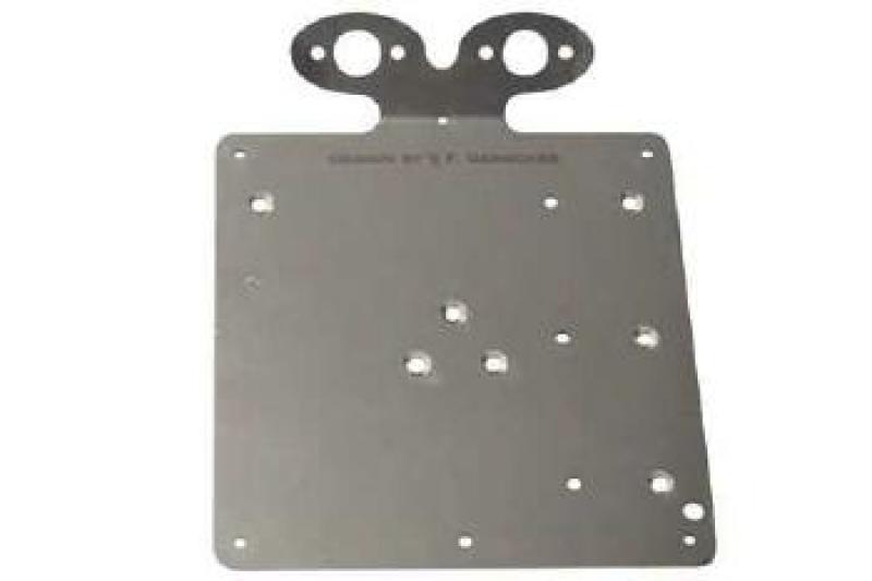 Plate for license plate with 2x 255-702