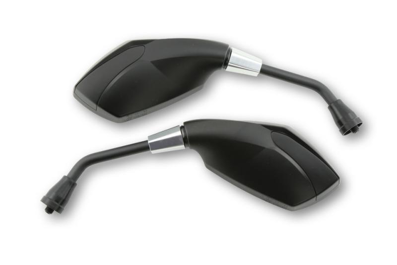 Universal mirror RAVENNA, black, E-marked, pair