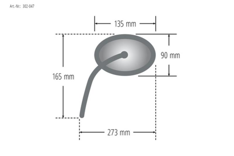 Suzuki mirror GSX 1100 E, right