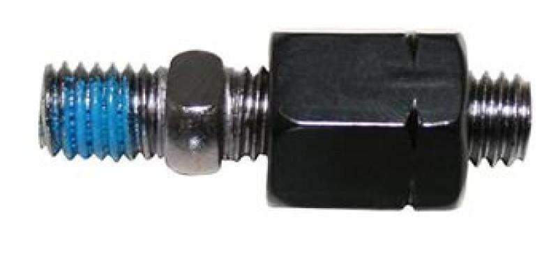 Mirror adapter M8 LH, black, f. stems w. M8