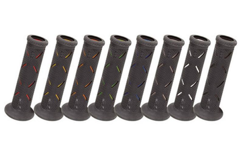 Handlebar grips 717, grey/black, 7/8 inch closed