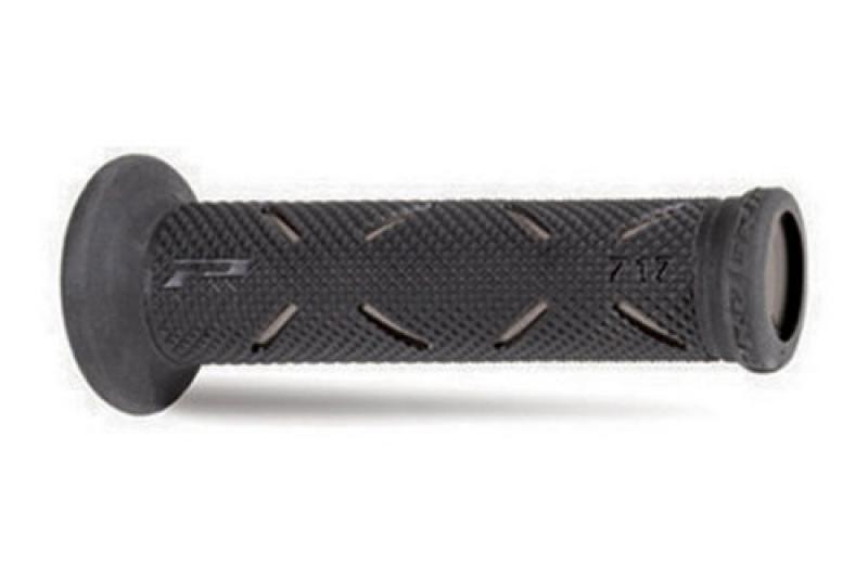 Handlebar grips 717, grey/black, 7/8 inch closed