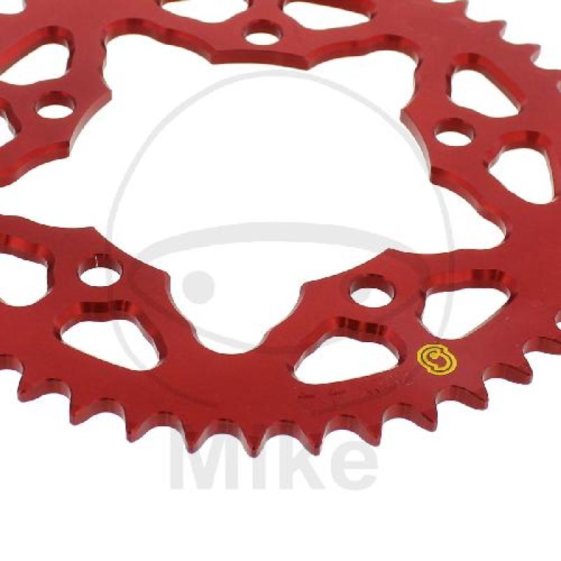 Alu-Kettenrad, 44Z, Teil.: 520 rot, Sitta, Innen Ø : 110, Lochkr.: 131