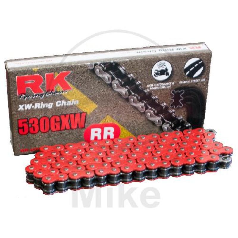 RK XW-Ring-Kette, rot 530GXW/120, offen mit Nietschloss