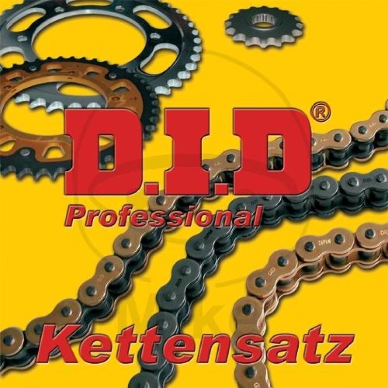 Kettensatz, Honda CBR 125R 04-, DID X Ring-Kette, G&B428VX, offen