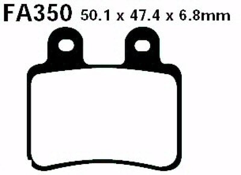 Bremsbelag - Satz Blackstuff (organisch) (EBC), FA350