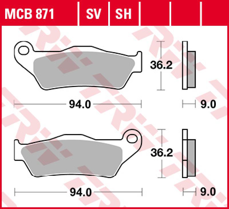Sinterbelag MCB871SV