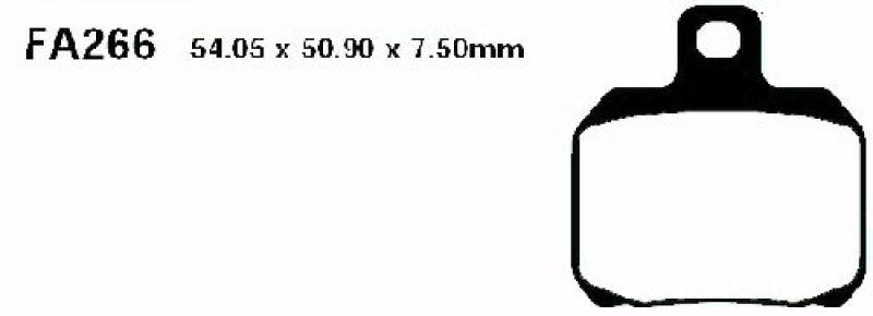 Bremsbelag - Satz Blackstuff (organisch) (EBC), FA266