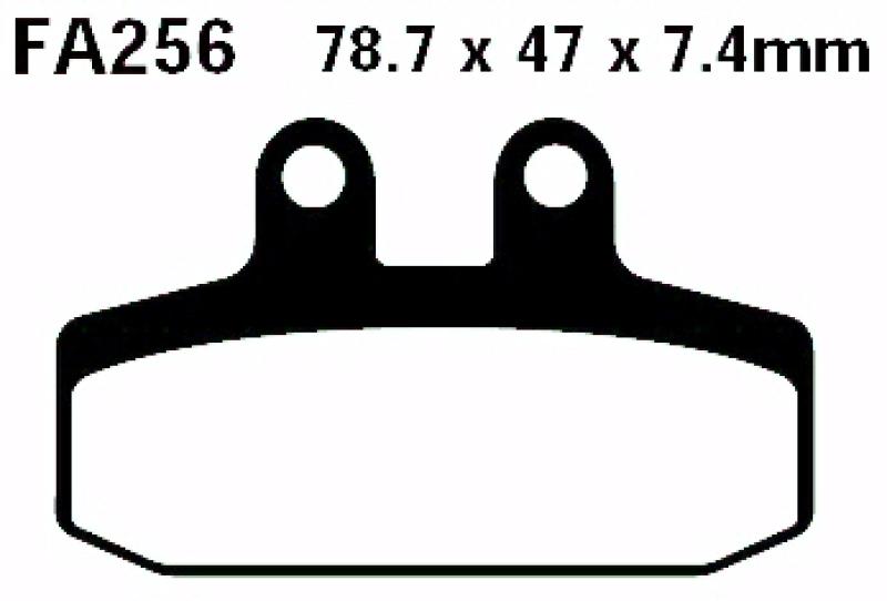 Bremsbelag - Satz Blackstuff (organisch) (EBC), FA256