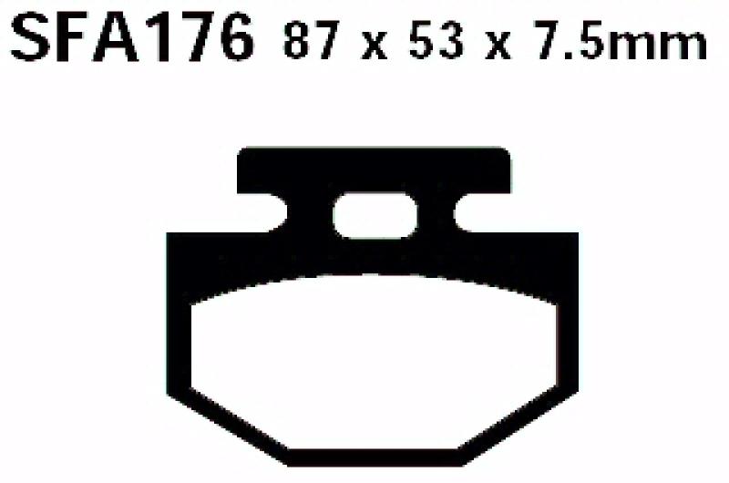 Bremsbelag - Satz Scooter (organisch) (EBC), SFA176