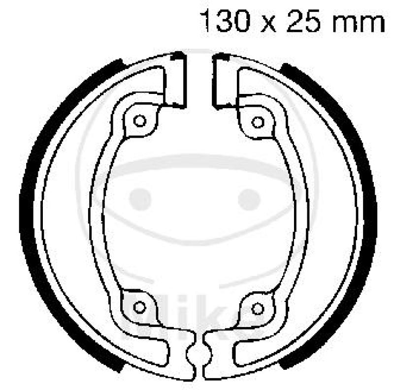 Bremsbacken, mit Feder, EBC