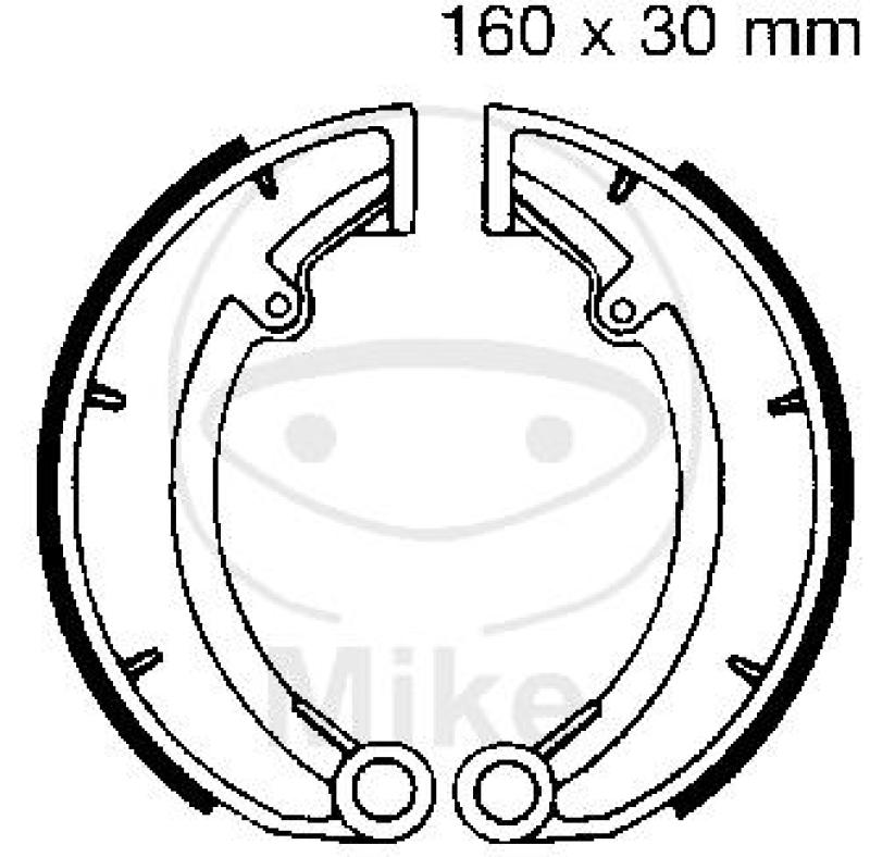 Bremsbacken, mit Feder, EBC