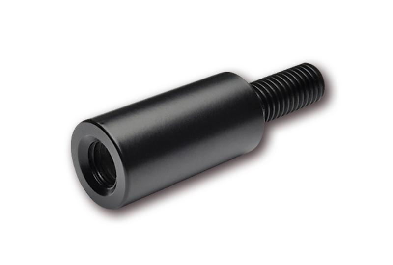 Flexible rubber adapter extension 30 mm black