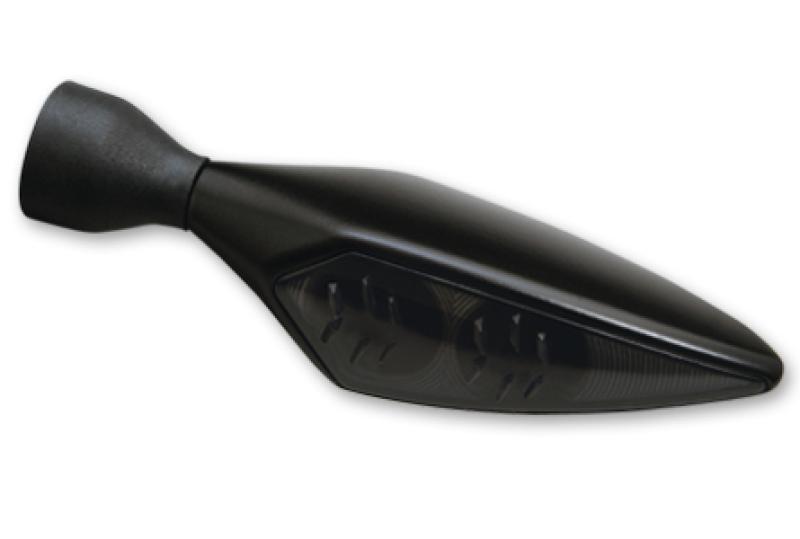 Rück-, Bremslicht, Blinker Einheit Micro Rhombus DF, Dark, schwarz, getöntes Glas, hinten rechts