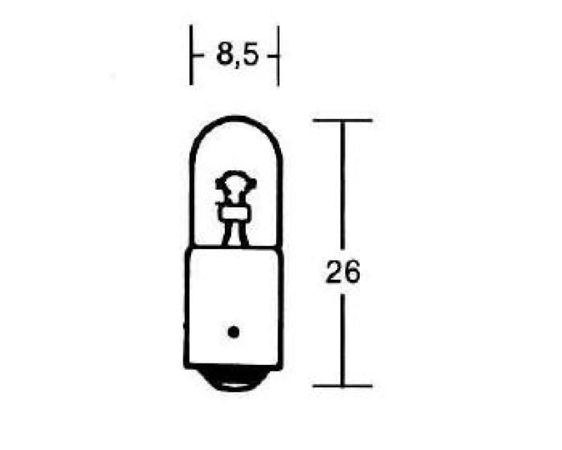 T4W Glühlampe 12V 4W BA9S