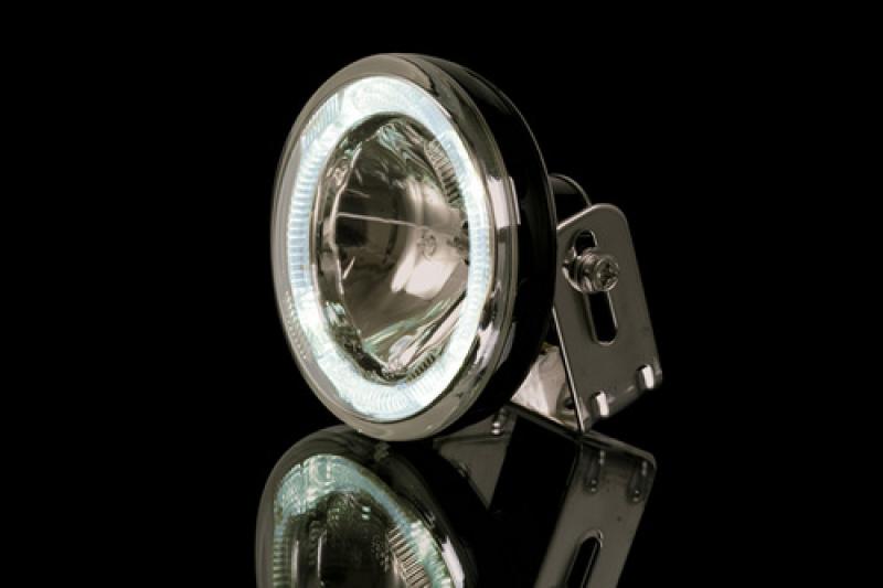 Fernscheinwerfer rund, mit LED-Standlichtring, klar, inkl. Halter