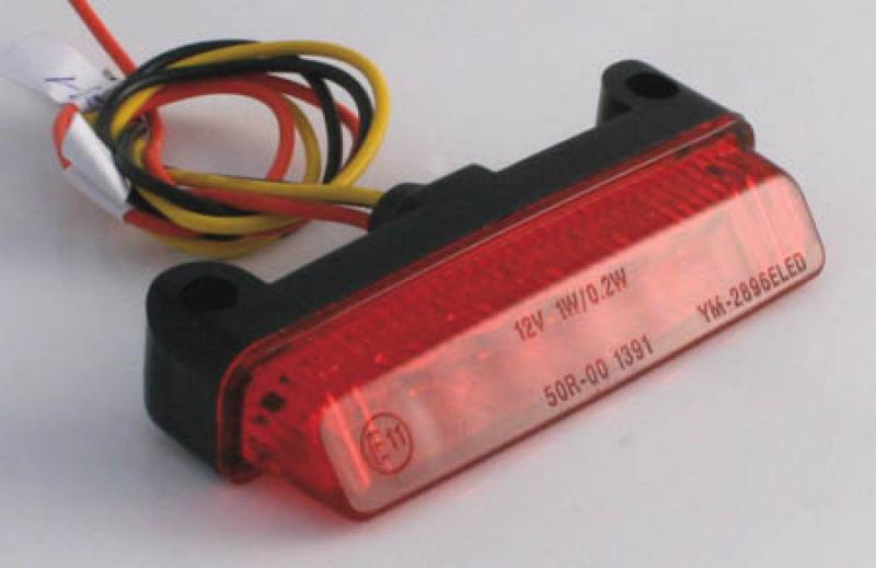LED-taillight, red lens