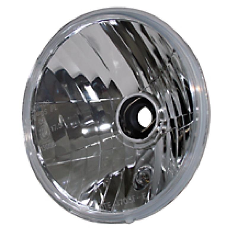 H4-Scheinwerfer-Einsatz, symmetrischer Prismenreflektor mit Klarglas, 7 Zoll