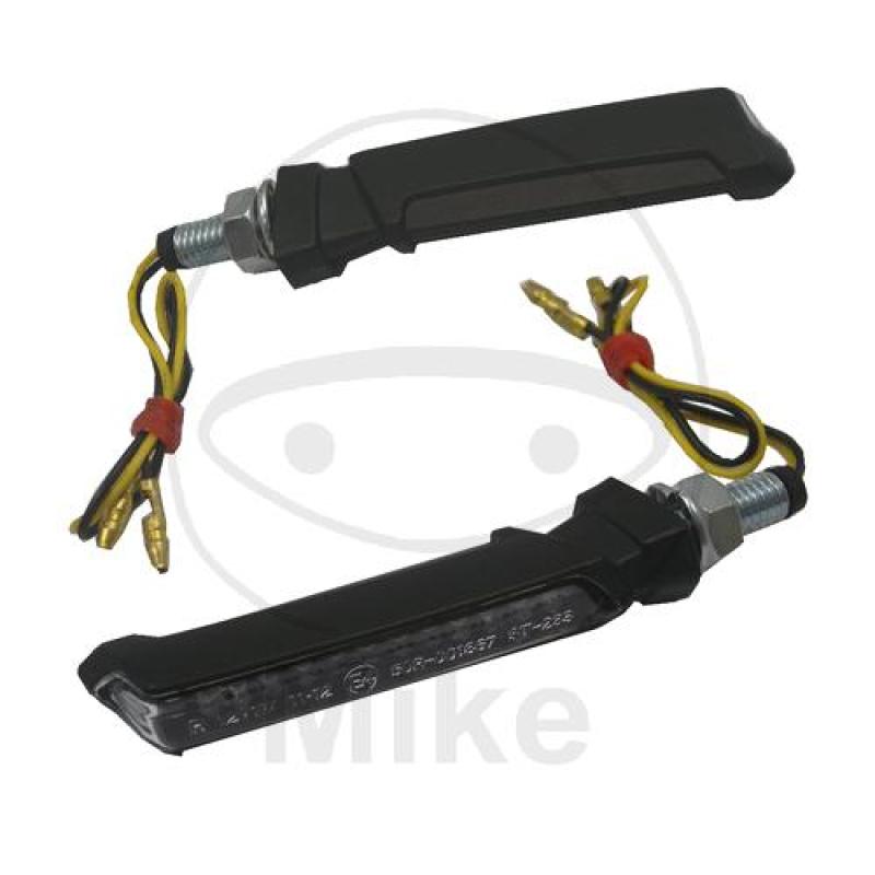 Blinkleuchte, Flat, LED, Klarglas, schwarz, JMP
