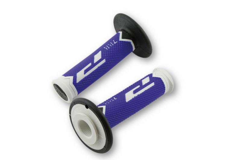 Lenkergriffe 788, Cross, schwarz-blau-weiß, für 7/8 Zoll Lenker, geschlossen