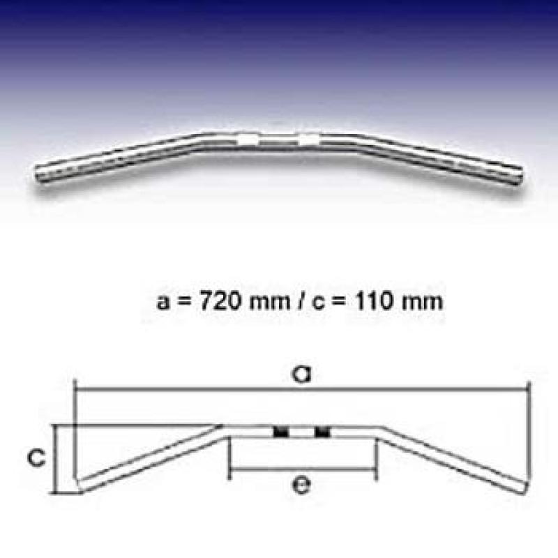 Drag Bar Small, 7/8 Zoll, B:72cm