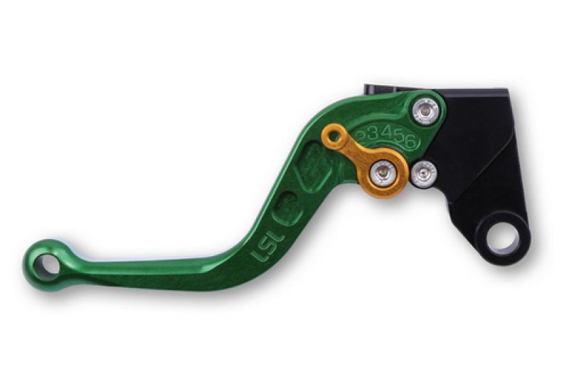 Brake lever R48R, short, green/gold