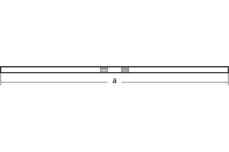 Lenker Straight, 1, 98,5 cm, chrom, TÜV
