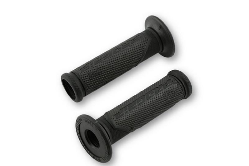 Lenkergriffe 732, schwarz/schwarz, 7/8 Zoll, offenes Ende
