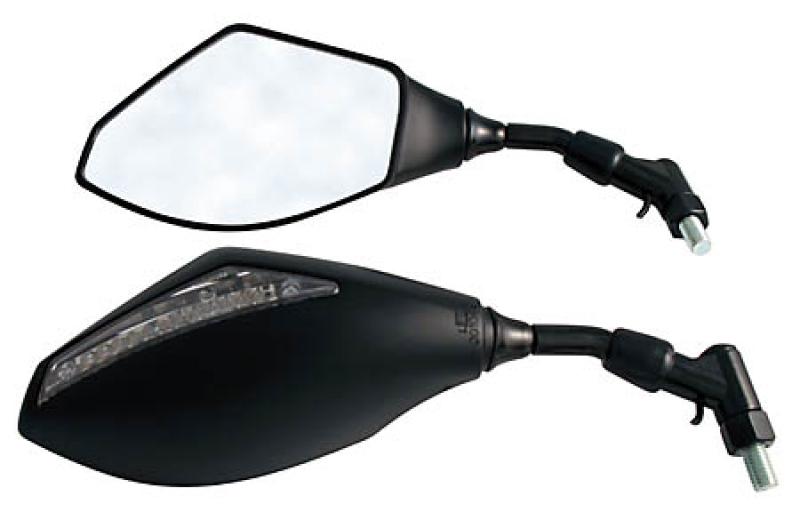 Mirror with LED indicator