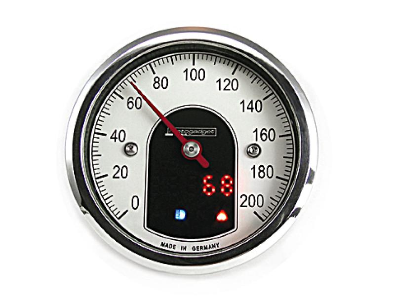 Analog Tacho motoscope tiny, poliert