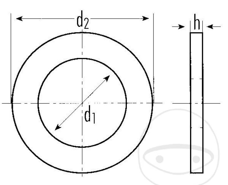 Dichtring Kupfer 14X20X2.0 gefüllt