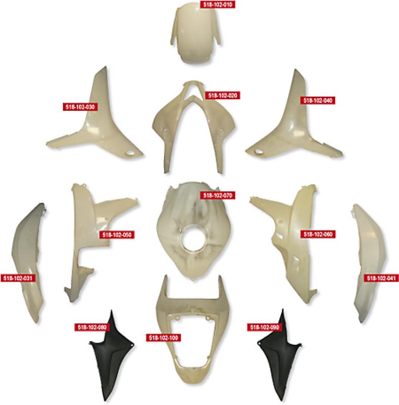 Verkleidungs-Set PLUS für Honda CBR 600 RR