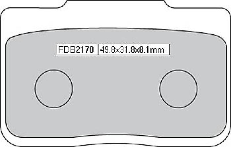 Disc brake pad FDB 2170 P