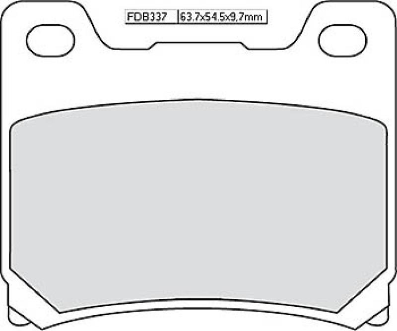 Disc brake pad FDB 337 EF