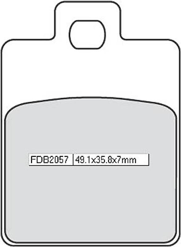 Bremsbelag FDB 2057 EF